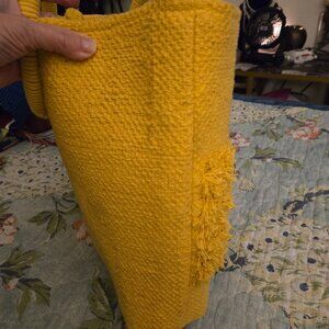 Jute Bag GOLD Colorful Women Hand Bag Beach Tote Large Purse